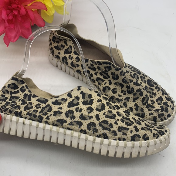 Ilse Jacobsen Tulip Leopard Print Sneakers Size EU 38 SNK4641G - Picture 2 of 8